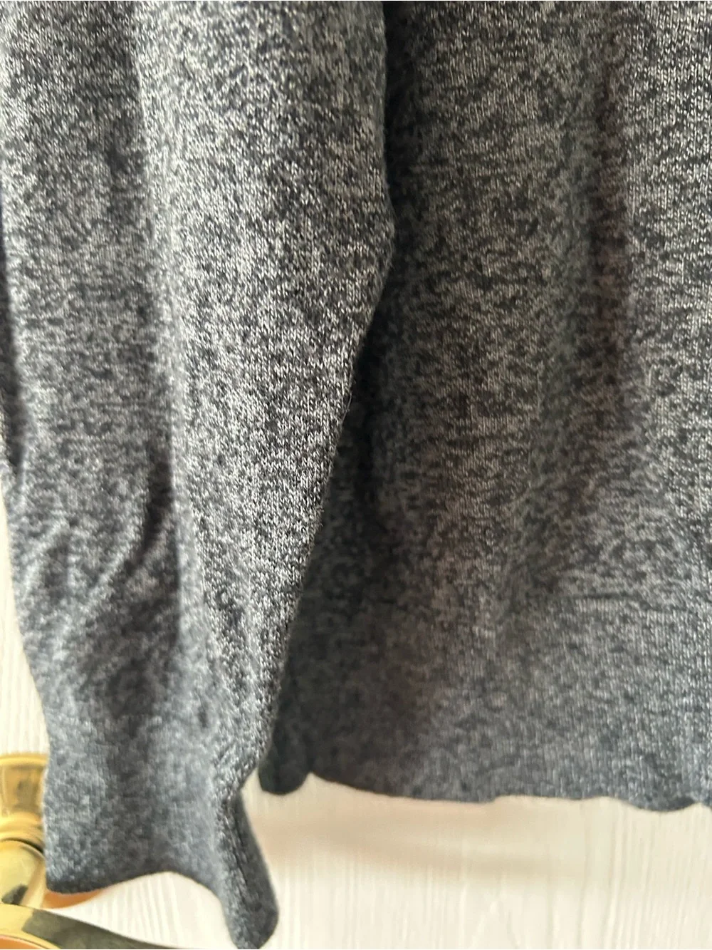 Banana Republic Men's Heathered Gray Crewneck Sweater